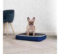 Cuscinone 4 stagioni per cani e gatti, cuscino sfoderabile con zip e lavabile - Letto imbottito, cuccia in pile per l'inverno e tessuto waterproof per l'estate - 66x49 cm GRIGIO SCURO