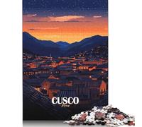 Cusco, Perù al calar della notte 1000 puzzle per adulti/puzzle per adulti/gioco intellettuale puzzle giochi per famiglie puzzle 38x26 cm/1000 pezzi