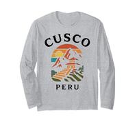 Cusco Perù Retro Città Inca Montagna Andina Sud America per Maglia a Manica