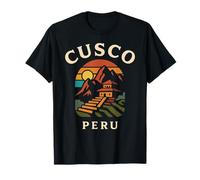 Cusco Perù Retro Città Inca Montagna Andina Sud America per Maglietta