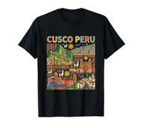 Cusco Perù Viaggio Souvenir Città Punto di Riferimento Turistico Regalo Maglietta