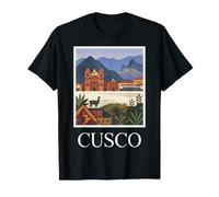 Cusco Perù Vintage Retro Destinazione di Viaggio Art Maglietta