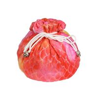 cusdie Sacchetti per dadi in velluto ad alta capacità con tasche per riporre oltre 200 dadi per DND RPG MTG Collezione di dadi da gioco, Rosso e giallo., Organizer per borse