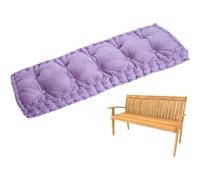 Cush in velluto per esterni, spessore 10 cm, con manico, morbido cuscino per giardino, patio, interni, sedia a dondolo, seduta alla finestra, colore viola, 190 x 60 cm, t & Sle
