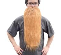 Cushangty Barba finta,Baffi realistici con barba finta per uomo | Articoli per feste divertenti per feste di Halloween, giochi di ruolo, spettacoli teatrali, feste in maschera, Natale