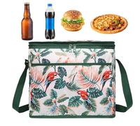 Cushangty Borse Termiche,Porta Vivande Piegevole 18 Litri - Morbida Grande Portatile Pranzo Isolata Zaino Termico Per Picnic Spiaggia Pesca Escursionismo