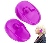 Cushangty Copri orecchie in silicone per acconciatura, protezione dal calore per le orecchie, paraorecchie, copriorecchie, riutilizzabili, in silicone