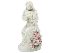Cushangty Figurina Di Madre Che Tiene Il Figlio, Statua Decorativa Con Luce, Scultura In Resina Con Luce LED Per Vetrine E Comodini