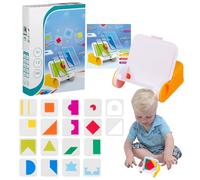 Cushangty Giochi Di Puzzle Geometrici | Gioco da Tavolo con Modello Puzzle,Giocattolo Educativo Interattivo per Bambini Asilo Scuola Casa e Viaggi