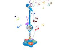 Cushangty Macchina per karaoke portatile, Macchina per karaoke con microfono,Giocattolo canterino con altezza regolabile - Giocattolo canoro Smart Connection con luce per il compleanno e
