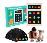 Cushangty Rompicapo Direzionale a | Giochi Di Riconoscimento Di Direzione E Dei Colori Per Bambini - Associazione Forme Rompicapo Logico Gioco Educativo per Bambini in Età Prescolare