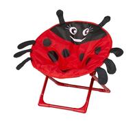 Cushangty Sedie Esterno Pieghevoli Ragazzi | Sedia Comoda A Forma Di Coccinella Per Primi Passi Pieghevole Per Esterni,Sedia con Schienale a Fumetti per Campeggio all Aperto Gite nel Giardino Lettura