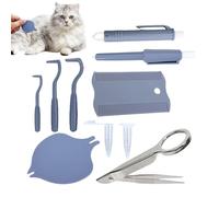 Cushangty Strumento Per Rimozione Zecche - Kit Per Eliminare Pulci Da Gatti | Accessorio Delicato E Di Precisione Per La Cura Di Parassiti In Casa E All'Aperto Per Famiglie Con Più Animali Domestici