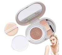 Cushion Concealer Foundation, Cushion Bb Cream Makeup, 2,95 x 2,87 x 0,87 Inches Waterproof and Breathable Primer, Lightweight Beauty Concealing Accessories Ideal for Women Daily Wear