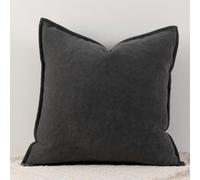 Cushion Covers 45 X - Super Soft Decorative Textured Chenille Throw King Size Pillow 50x70 65x65 60x80 Boho Pillowcases Modern Home Decor For Sofa Bedroom(Dark grey,60 * 60cm (pillow))