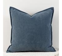 Cushion Covers 45 X - Super Soft Decorative Textured Chenille Throw King Size Pillow 50x70 65x65 60x80 Boho Pillowcases Modern Home Decor For Sofa Bedroom(Smoky blue,50 * 50cm (pillowcase))