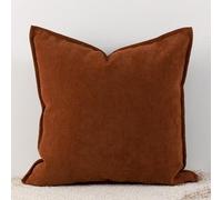 Cushion Covers 45 X - Super Soft Decorative Textured Chenille Throw King Size Pillow 50x70 65x65 60x80 Boho Pillowcases Modern Home Decor For Sofa Bedroom(Dark red,55 * 55cm (pillowcase))