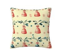 Cushion Covers 45Cm X 45Cm Campana Rossa Cuscini in Lino Cusciniper Divani,Tessuto Morbido Anallergico Antiacaro decorazioni camera da letto cuscini per divano,cuscini divano copricuscino