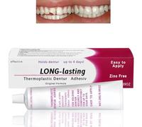 Cushion Grip termoplastico Den/ture Adesivo, De/nture Adhesi/ve Cream, crema fissativa a lunga durata per fissare ammaccature/ures, denti falsi e parziali, non colla Ad/hesive, kit di riparazione