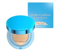 Cushion Makeup, Matte Foundation, 15G Lightweight Concealer, Long-Lasting Air Cushion Cream, Smooth Coverage Texture, Ideal for Women on Business Trips, School, Beach, Party, Travel