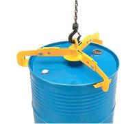 Cushion Vertical Oil Drum Lifting Clamp,Alloy Steel Barrel Hook Spreader Drum Lifter Sheet Metal Clamp Max 1000 Lb 30-55 Gallon,for Lifting and Transporting(D)