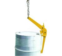 Cushion Vertical Oil Drum Lifting Clamp,Alloy Steel Barrel Hook Spreader Drum Lifter Sheet Metal Clamp Max 1000 Lb 30-55 Gallon,for Lifting and Transporting(H)