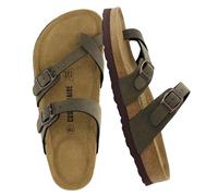 CUSHIONAIRE Sandali con Plantare in Sughero Luna da Donna con + Comfort, Marrone Robusto 37 EU