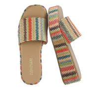 CUSHIONAIRE Sandali da donna Kudos con plateau, Multi, 10