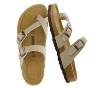CUSHIONAIRE Sandalo con Plantare in Sughero Luna da Donna con +Comfort, Pietra, 39 EU