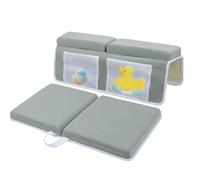 Cushioned Bathing Kneeler, Baby Bathing Time Organizer, Portable Bath Kneeling Pad, Easy-Clean Bath Kneeler, Baby Bath Mat, Knee Relief Pad for Bathtime, Adjustable Bath Kneeler Set