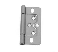 Cushteg Cerniere a filo in ferro per porta, 77 x 35 mm, per armadietti, armadi e ante Louvre, cerniera staccabile, argento, bianco, nero (argento)