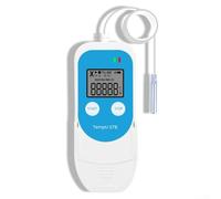 Cushteg Data Logger di temperatura e umidità con display LCD, caricamento dati USB per il monitoraggio della catena del freddo in camion refrigerati e laboratori di stoccaggio