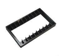 Cushteg Scatola portaoggetti in stile retrò, grande capacità, con chiusura magnetica, organizer per 10 cassette audio standard, supporto in plastica con impilabile resistente all'acqua (paesaggio)