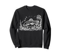 Cusk Linework Amante dei Pesci Felpa