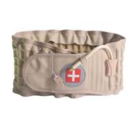 CUSMA Cintura Posteriore Di Decompressione, Cintura in Vita Gonfiabile Spinale, Dispositivo Di Trazione Lombare Per Uomini E Donne, Adatto A Girovita Da 29-49 Pollici,Beige