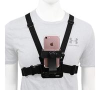 CUSMA Supporto per Cinghia per Imbracatura per Montaggio sul Petto del Telefono, Clip per Smartphone Cellulare, per iPhone, Galaxy E Fotocamera, Supporto per Telefono per Filmare O Scattare Foto