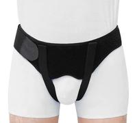 CUSMA Traliccio per Cintura per Ernia per Ernia Inguinale Singola/Doppia O Sportiva, Tutore per Ernia da Uomo, Cinghia per Recupero Antidolorifico con 2 Cuscinetti di Compressione Rimovibili,L