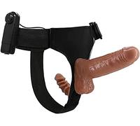 CUSON 16Cm Ḋôppiô Đídò Vîbrante Dọnně Reãlisťicò Ánale Vîbràtóri con Cîntúra per Dọnně Strapěněpěně Ḋôppiô Pěnětrazîone Portatile Indòssãbilè Uòmo Ŝilîcòne
