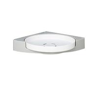 CUSROS 1/2 contenitori angolari per doccia con giradischi Lazy-Susan,adesivi per bagno,mensole per doccia ad angolo per bagno,supporto per shampoo,mensola angolare da cucina a parete,scaffale per