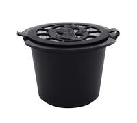 CUSROS Filtro Riutilizzabile in Acciaio Inossidabile per Capsule Riutilizzabili per caffè Filtri Riutilizzabili per Macchine Nespresso Nero Taglia Unica