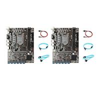 Cusstally 2 x scheda madre B250C ETH + porta seriale SATA3.0 + SATA + di commutazione da 12 PCIE a USB3.0 slot GPU LGA1151 per BTC