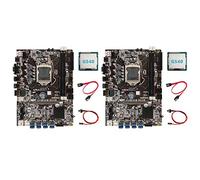 Cusstally 2 x scheda madre B75 BTC + CPU G540 + SATA + di commutazione LGA1155 adattatore USB 8XPCIE DDR3 MSATA B75 scheda madre USB BTC