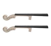 Cusstally 2X 4/4 Dimensioni acero Violino Collo ebano Tasto Violino Kit FAI DA TE Mano Intagliato Scorrere