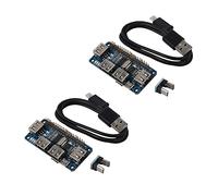 Cusstally 2X 4 Porte Hub USB per 3/2 / Zero W Scheda di Estensione USB Uart per Debug Seriale
