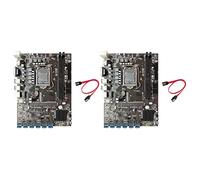 Cusstally 2X B250C BTC Scheda Madre Mineraria + SATA 12XPCIE a USB3.0 Slot per scheda grafica LGA1151 DDR4 MSATA ETH Minore Scheda Madre