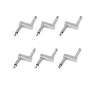 Cusstally 6X 6.35 Adattatore Spina Accoppiatore Tipo Sz Connettore per Pedale Effetto Chitarra Adattatore Amplificatore di Qualità 1/4 Pollice