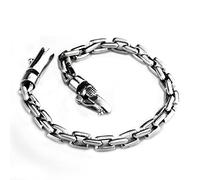 Cusstally Bracciale da uomo in argento sterling S925 Bracciale da uomo con bullone lucido Gioielli in argento da uomo Accessori alla moda