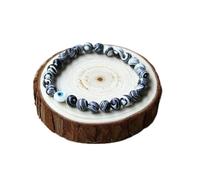 Cusstally braccialetto di fascino 1pc Bracciali con pietra Evil Eye Uomo Bracciale con perline lapidate Gioielli da donna Acc - (Color : Black picasso, Size : 23cm)