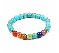 Cusstally braccialetto di fascino Healing Beads 7 Chakra Balance Bracciale Perline Bracciale Bangle Gioielli for feste - (Size : Style 9)