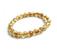 Cusstally Bracciali 7mm 8mm 9mm 10mm Quarzo Rutilato Naturale Donna Uomo Pietra Perline Braccialetto Gioielli Braccialetto 8mm Regalo di gioielli (Color : 9mm)